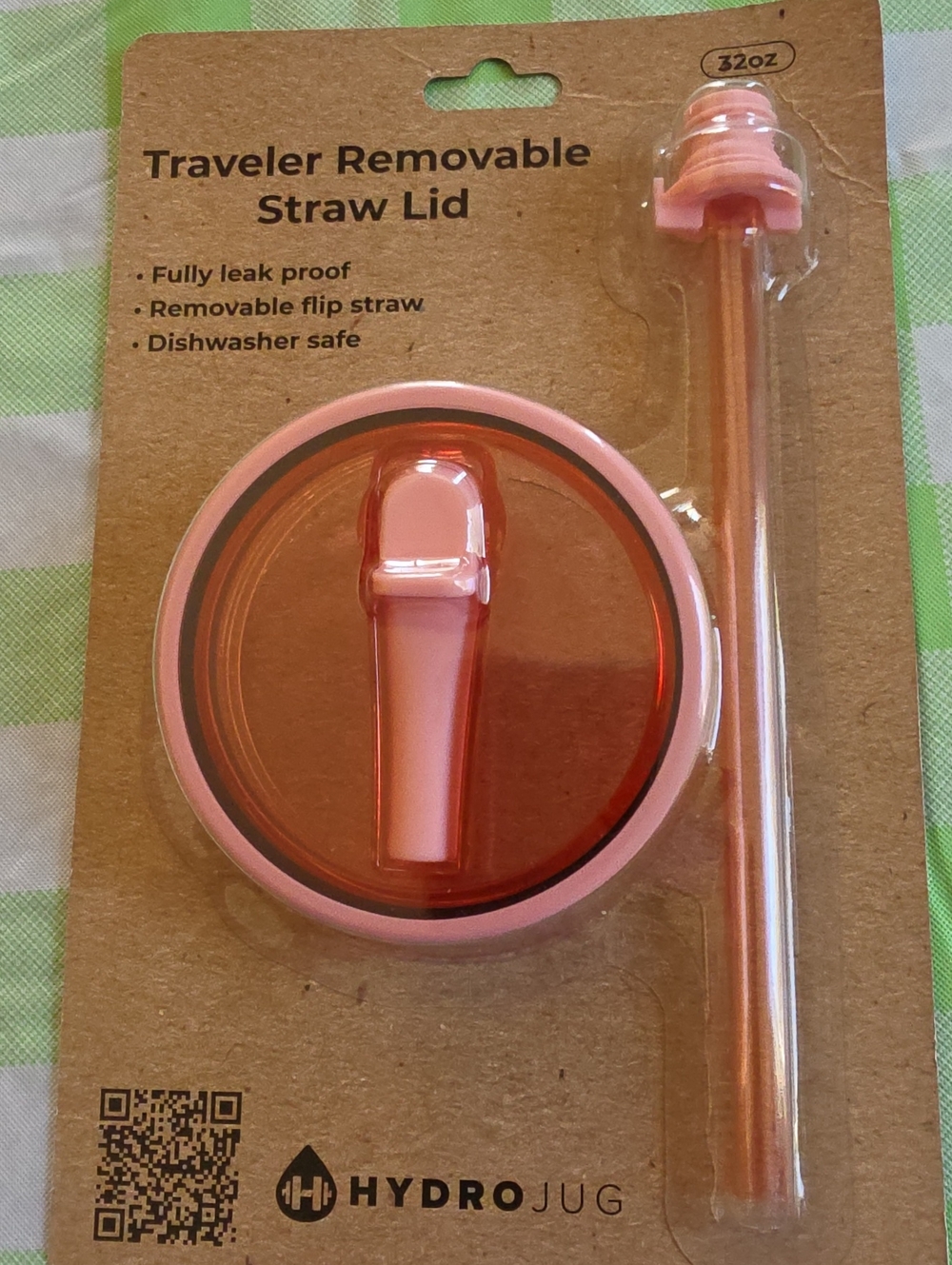 HydroJug 32 oz Traveler Removable Straw Lid - Tulip